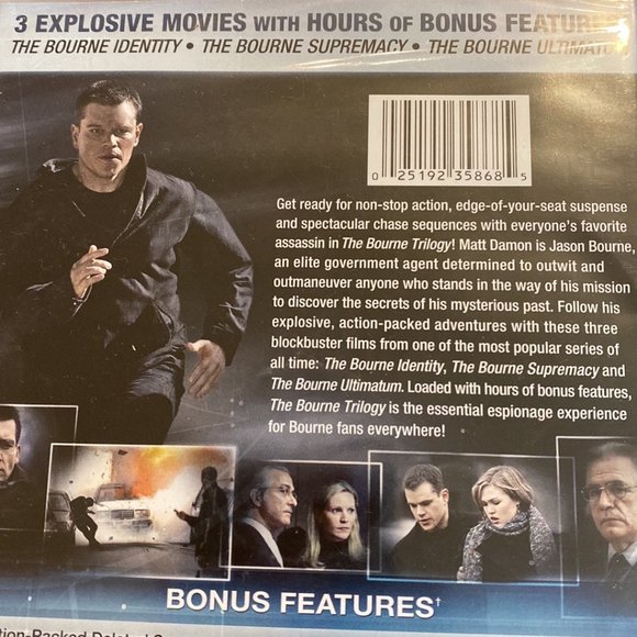 Matt Damon - The Bourne Trilogy DVDs ***NWOT*** - Picture 3 of 4